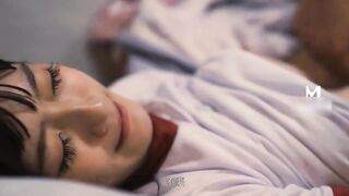 麻豆传媒映画，MD-0089 沈娜娜 女高中生肉体还债 清纯学生妹被迫肉偿父债