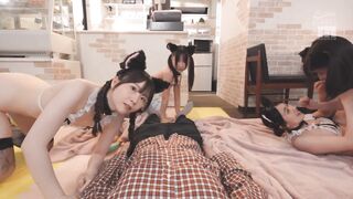 MIAB-575 发情期猫女儿欢迎小胖乎乎的猫和固定价格订阅中出交配猫咖啡馆 由良かな 皆月ひかる