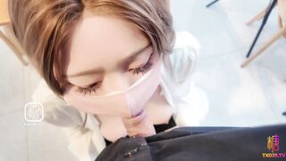 [糖心Vlog] 新晋教师遭遇职场霸凌 被舔到高潮后跪求填满小穴 - 星野兔