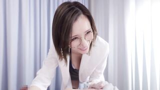 WAAA-674 [中文字幕] 巨乳女医以治疗勃起功能障碍为名，对已婚患者施以NTR淫语与颜面乳交诊断 JULIA
