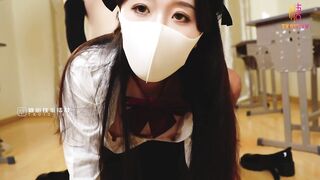 [糖心Vlog] 黑丝女高淫穴庇护老师肏了我就要保护我- 桥本香菜