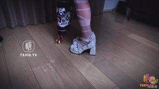 [糖心Vlog] 万圣节僵尸妹妹帮你实现淫邪愿望 - 鸡教练