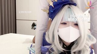 [糖心Vlog] 原神！启动 水神芙宁娜 边被调教变吃鸡 无套输出白虎穴 精液射满身 - 小欣奈