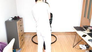 飞天小妹柚子，胶衣极限20磅承压吊缚，多种元素，这种感觉太对了