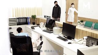 【麻豆传媒】职场淫行系列-楚梦舒【医院淫行揭秘】柜台底下的强制性爱，高清720P原版首发【MDWP-0015】