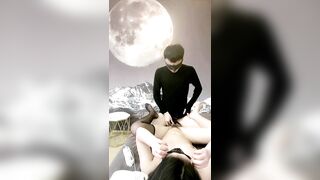 超级高颜值的气质豪乳女友【啪啪大秀下篇】和小鲜肉男友口爆，白衣巨乳太诱人了
